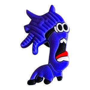 Purple Minion Croc Charm